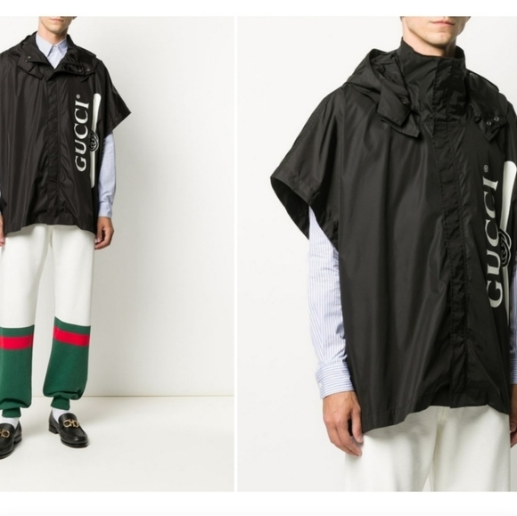 Gucci Other - Gucci Evencape Rain Poncho GG Waterproof Travel Packable Cape Unisex Size Medium